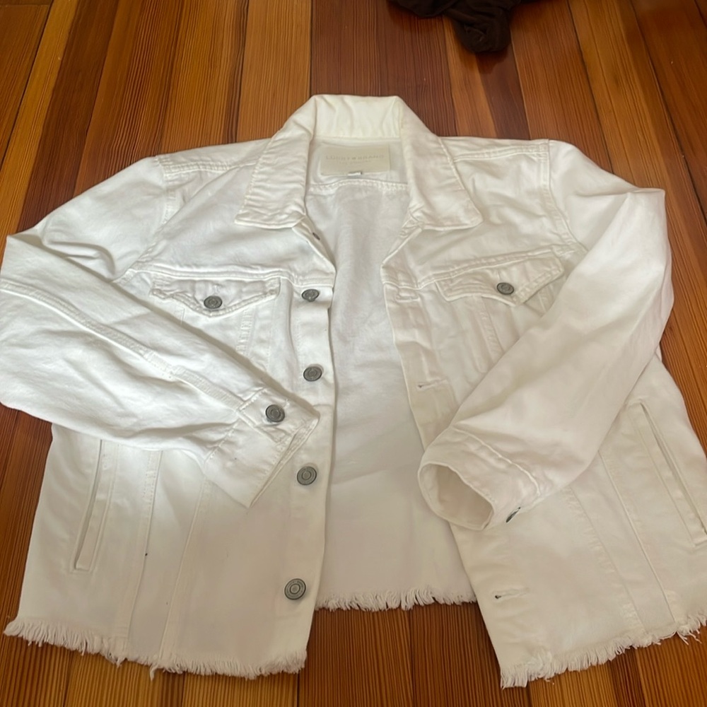 Lucky Brand White Denim Jacket